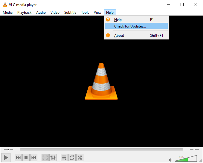 Check VLC for updates