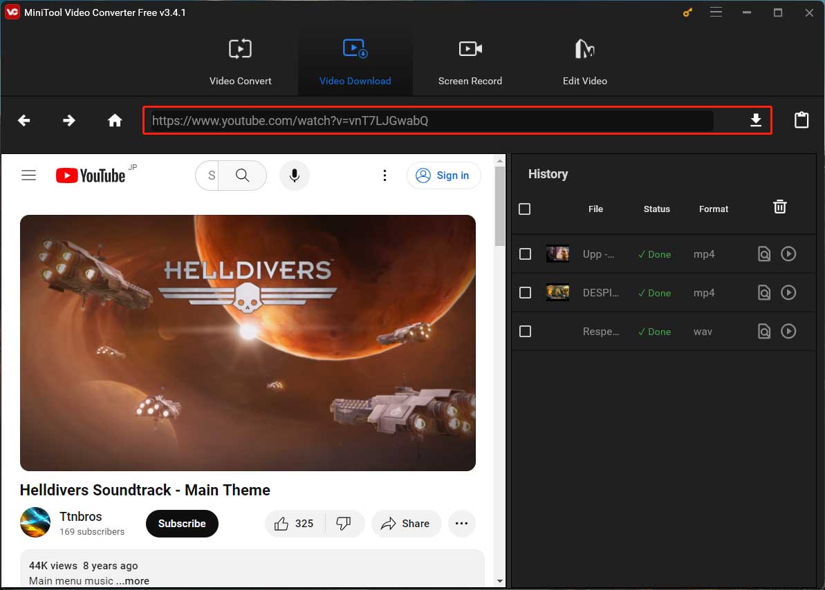 search and download Healldivers music theme