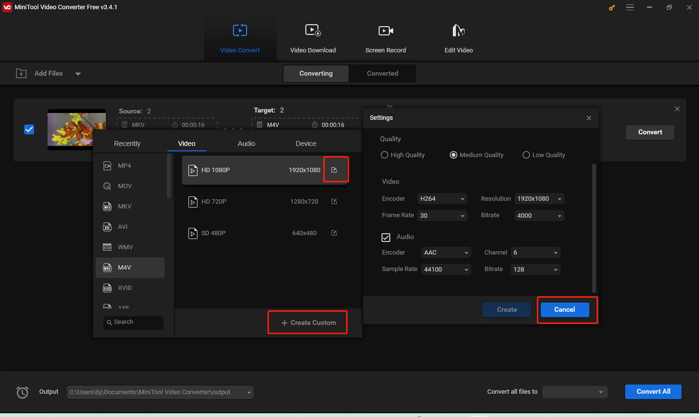 personalize the output format