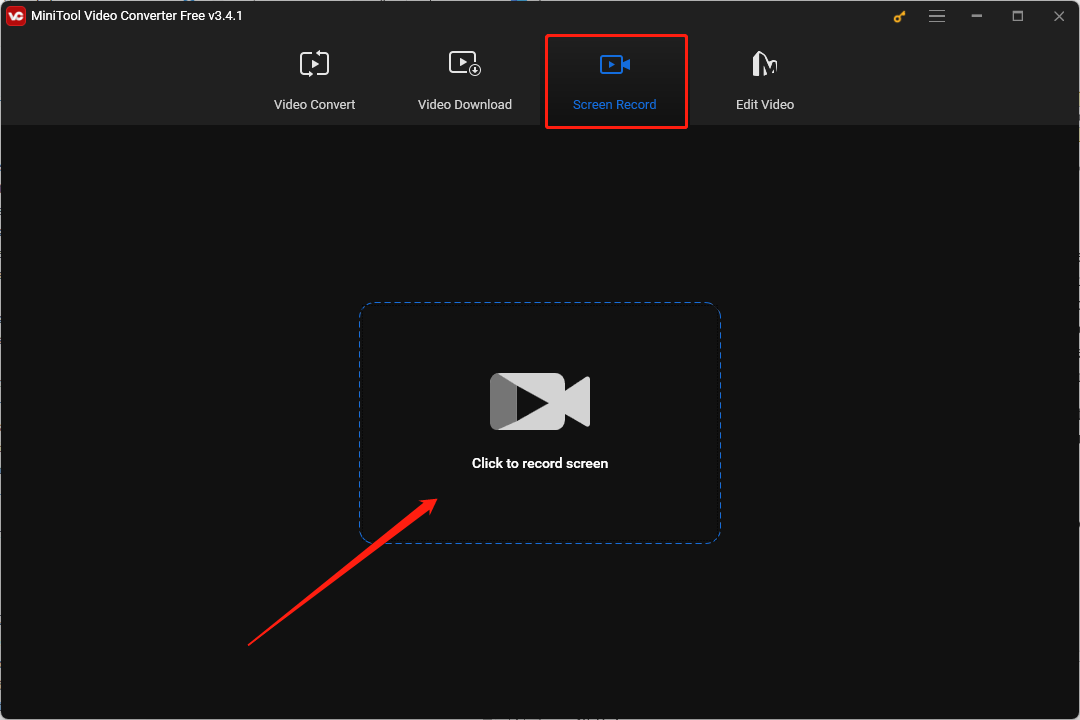 launch MiniTool Screen Recorder