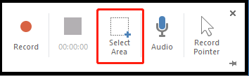 click Select Area