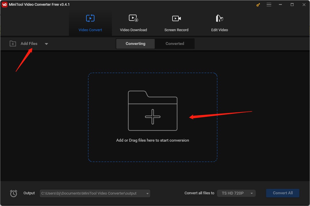 upload MP4 or MPG file