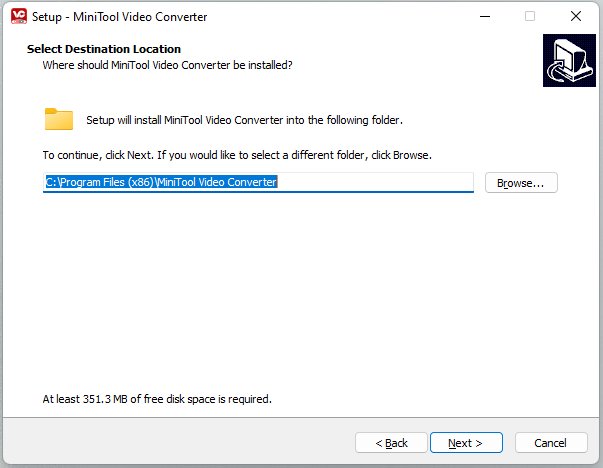 MiniTool Video Converter installation location