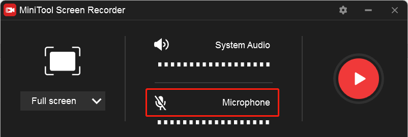 record screen with the system audio