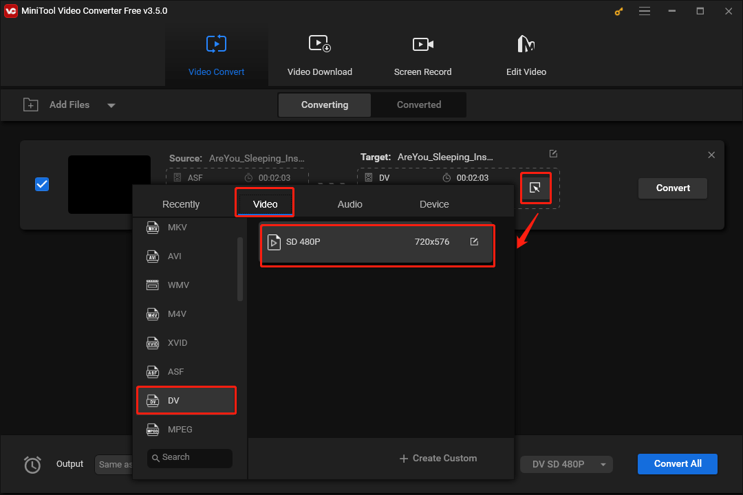 Choose an Output Format