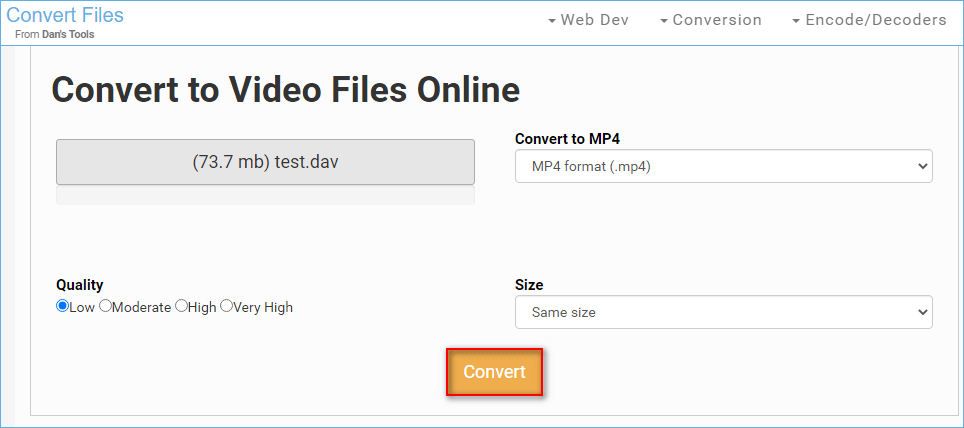 the Main Interface of Files-Conversion