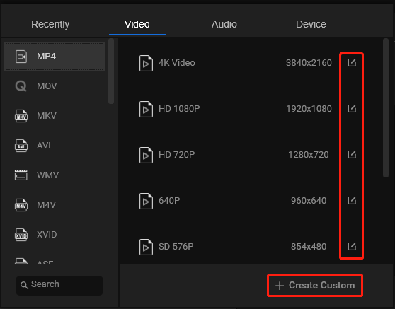 Further Customize Output Video Settings