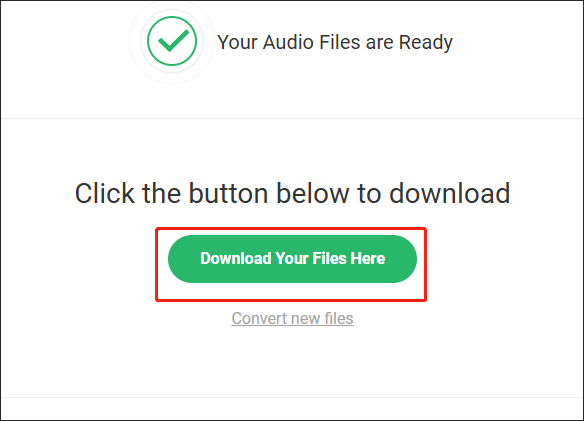 Download the Converted Files