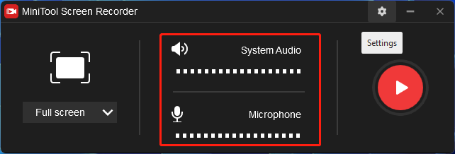 enable audio for MP4 recording