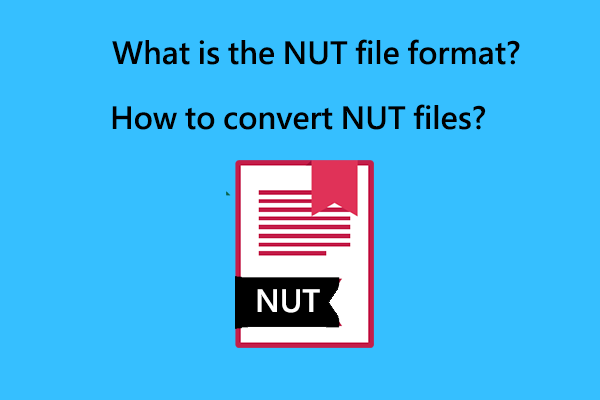 What Does the NUT File Format Mean & How to Convert NUT Files?