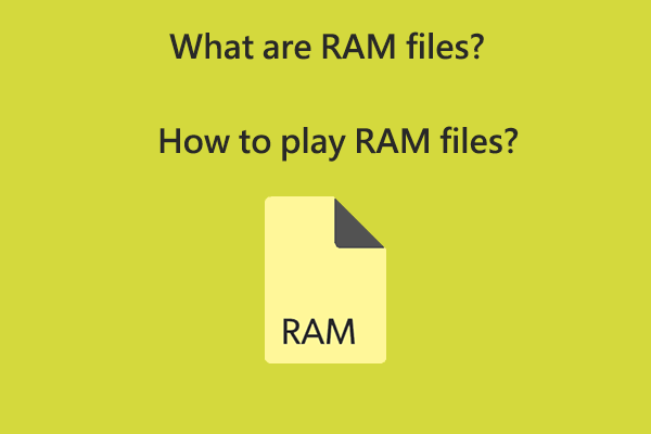 What Do RAM Files Refer to & How to Play RAM Flies Easily?