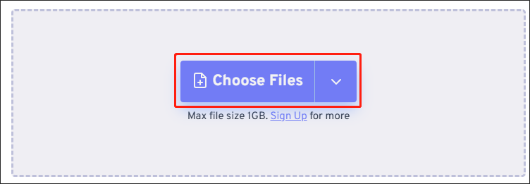 Click on Choose Files