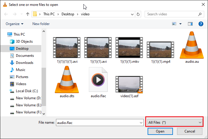 play the SND file using VLC media player