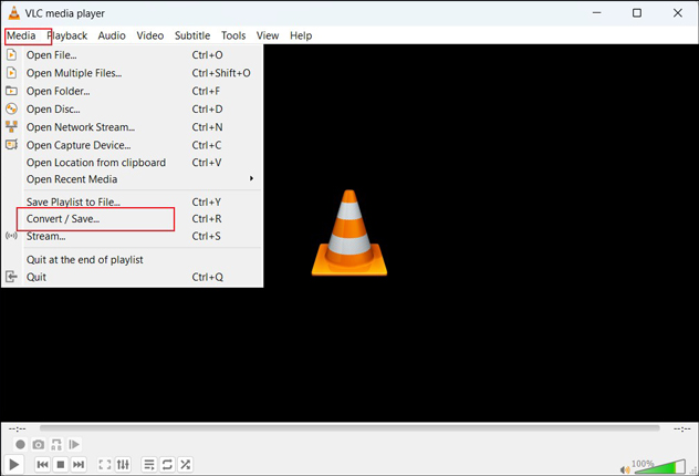 import a WebM file to VLC