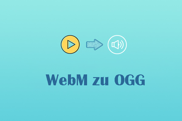 WebM zu OGG: Wie kann man Audio aus WebM extrahieren und es als OGG-Datei speichern?