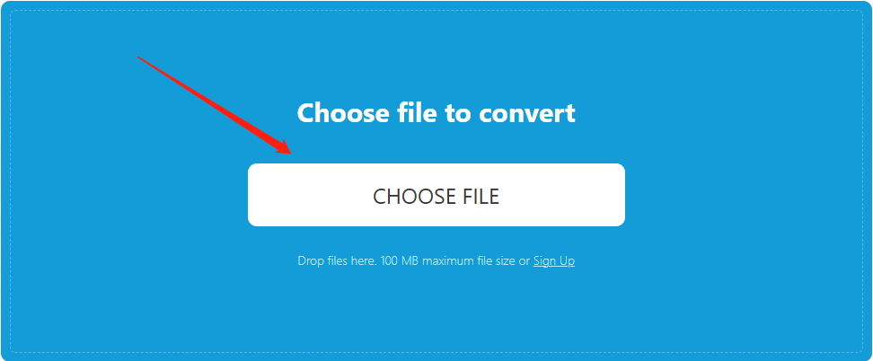 Click on CHOOSE FILE