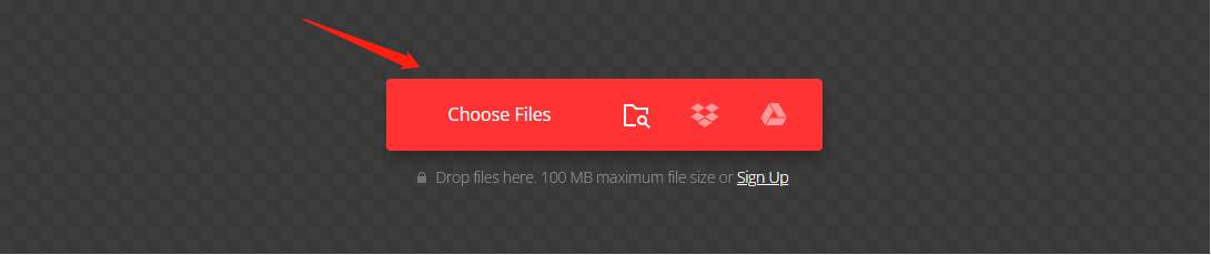 Click on the Choose Files Button