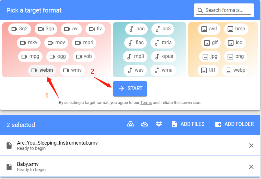 Choose the Output Format