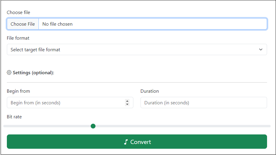 the steps for converting AIFF to CAF with CloudConvert