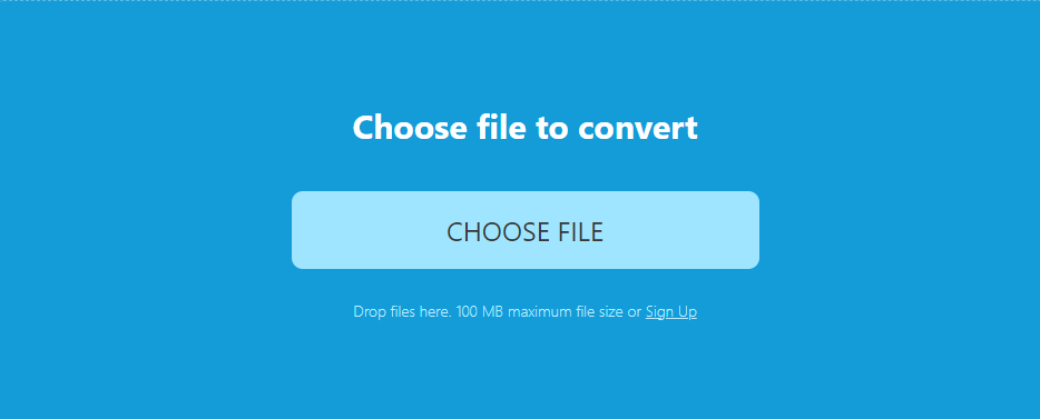 click CHOOSE FILE