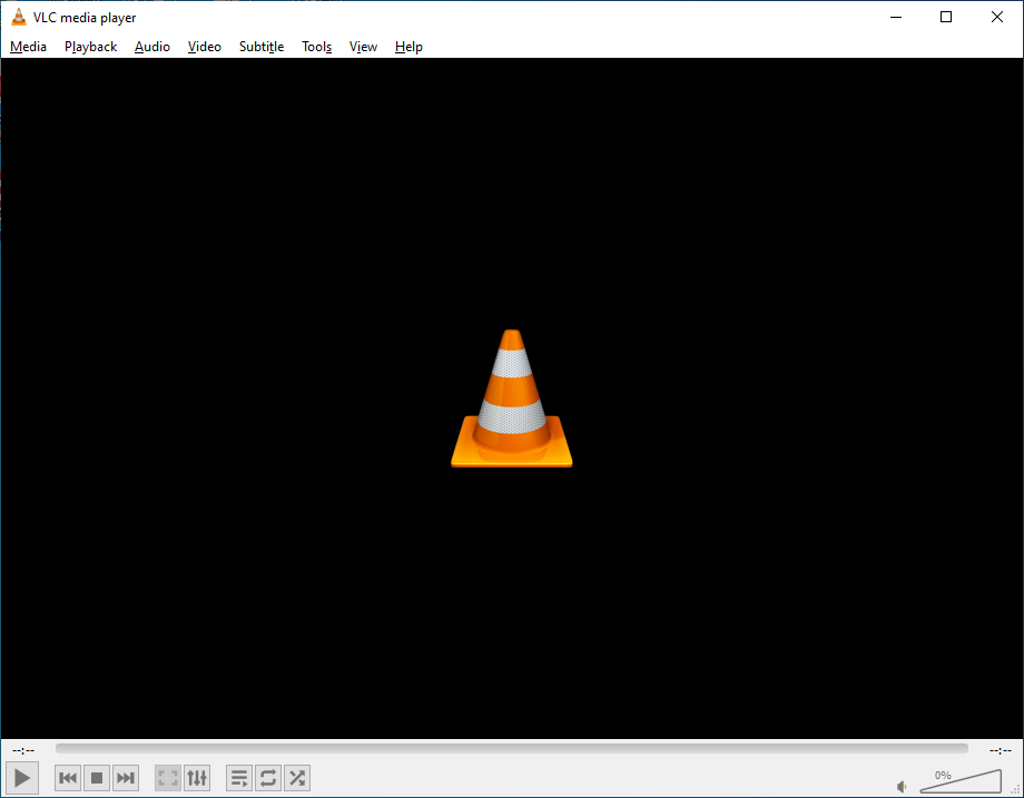 the interface of VLC media player