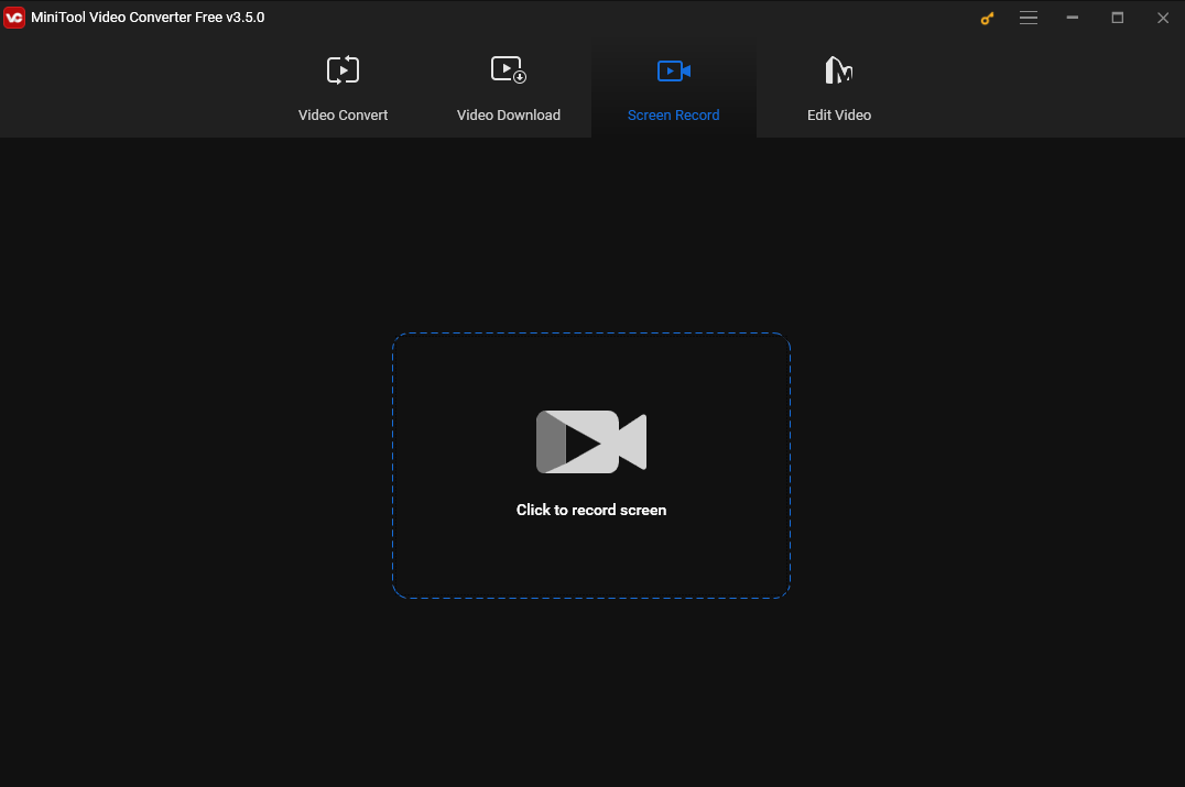 the interface of MiniTool Video Converter