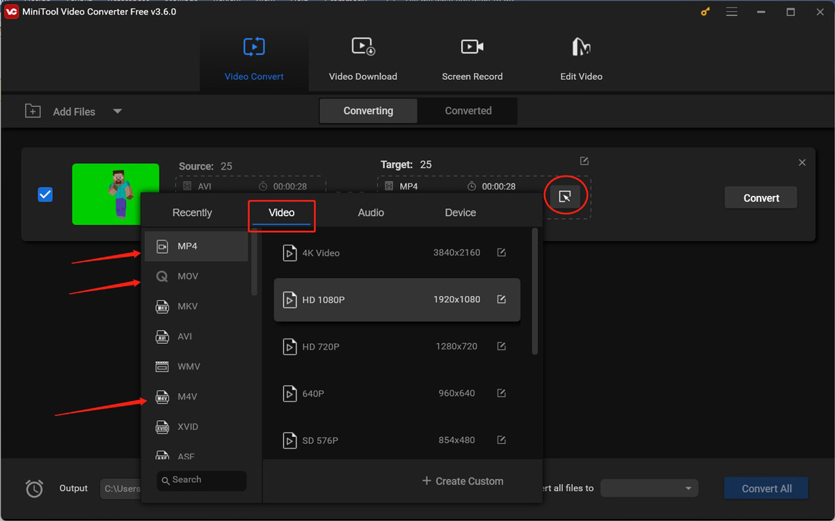 choose a format supported by iPad