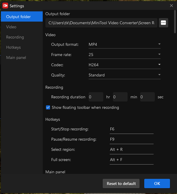 Screen Recording Setup