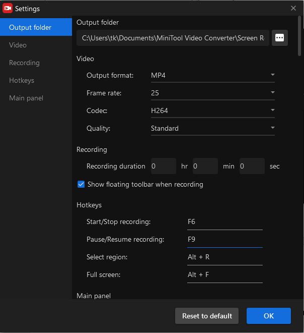 Screen Recording Setup