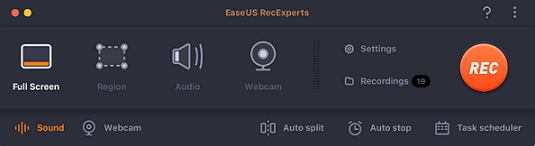 the EaseUS RecExperts interface