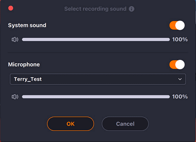 adjust the system and microphone sound