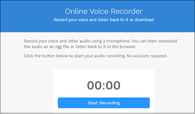 Online Voice Recorder