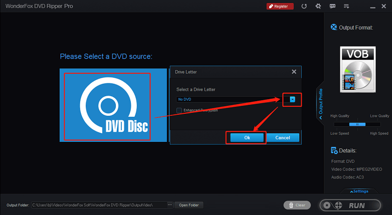 import your DVD file