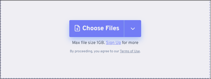 click Choose Files