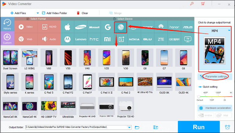 choose an LG format