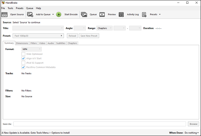 MOD converter: HandBrake