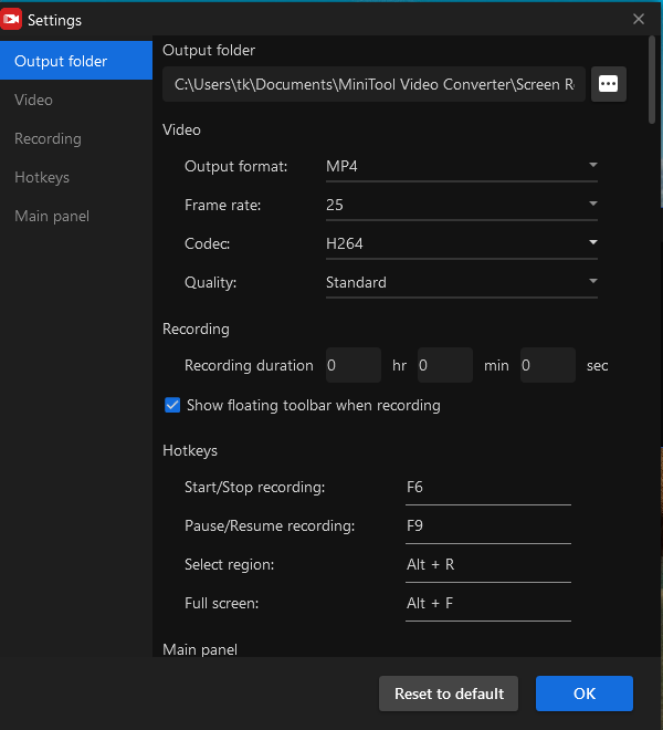 Screen Recording Setup