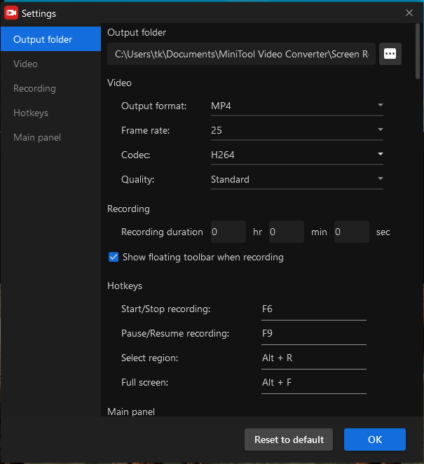 Screen Recording Setup