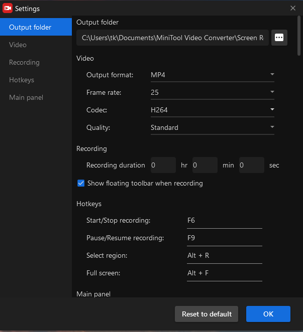 Screen Recording Setup