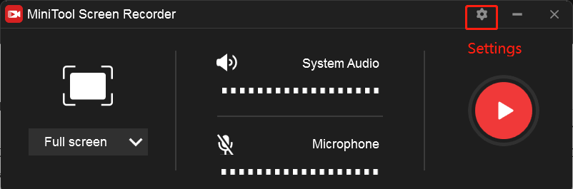 adjust recording settings