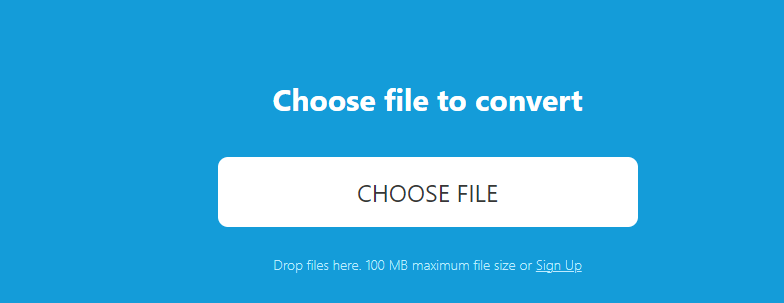 Click CHOOSE FILE