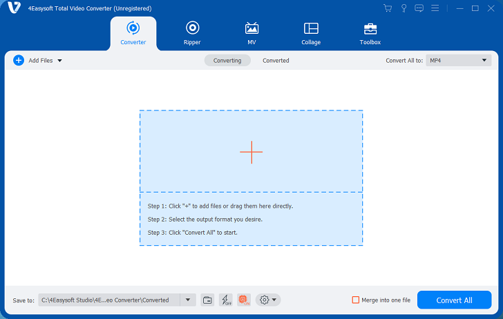 convert WebM to MPG with 4Easysoft Total Video Converter