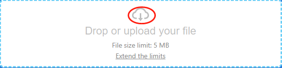 Click on the cloud icon to import your MOV file