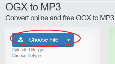 Click on the Choose File button to import your OGX file