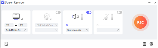 The interface for recording in Joyoshare VidiKit