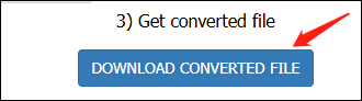 Click on the DOWNLOAD CONVERTED FILE to download and check your MP3 file