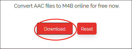 Click on the Download button in ON4T to download your converted file