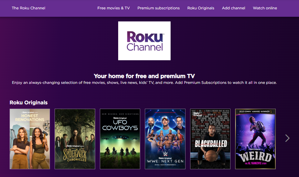 The interface of Hulu with Live TV