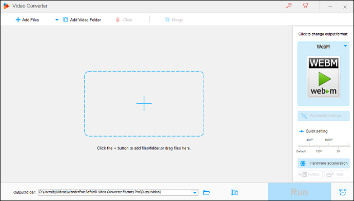 The interface of HD Video Converter Factory Pro