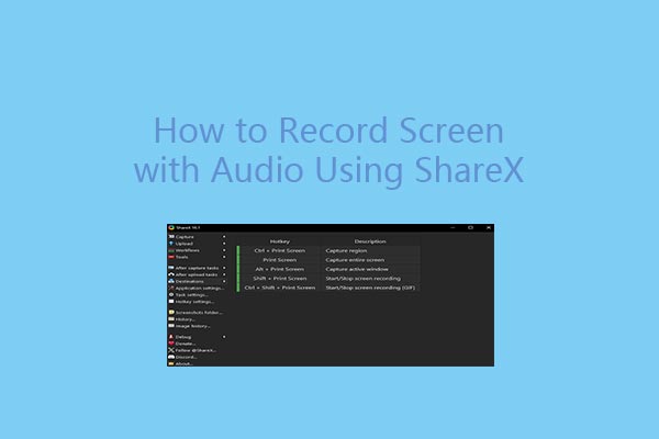 How to Record Screen with Audio Using ShareX